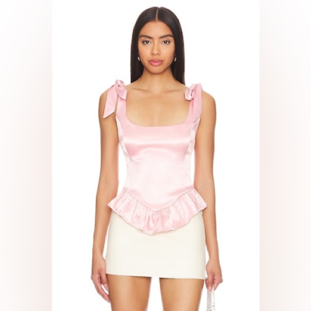 Revolve More to Come Cecilia Corset Top in Blush